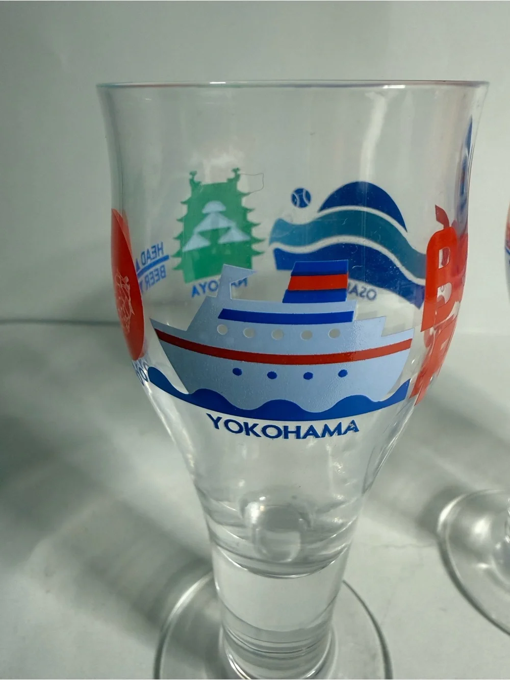 Tokyo Japan Beer Fes Festival Tasting Glasses Osaka Set Of 3